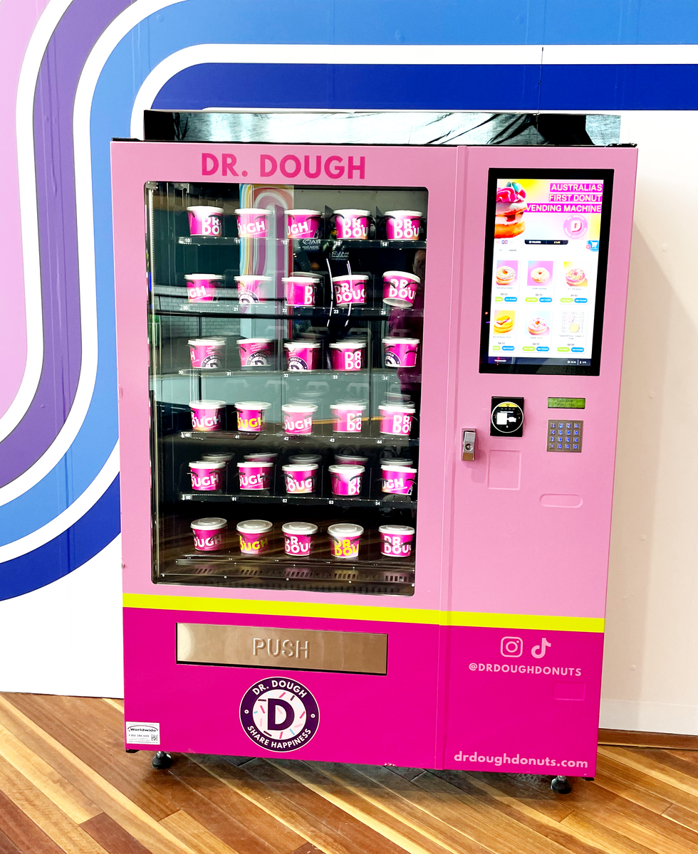 AUSTRALIA'S FIRST DONUT VENDING MACHINE Dr. Dough
