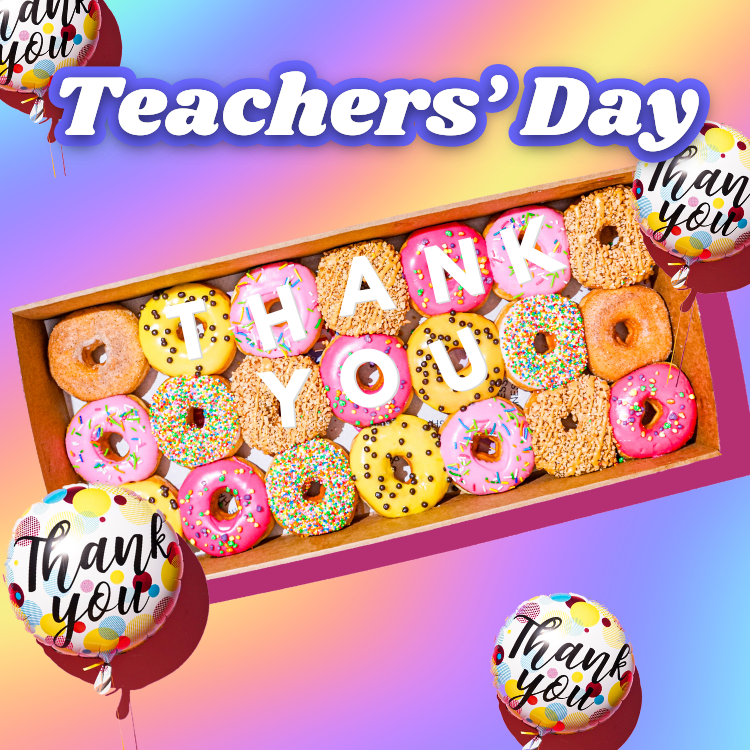 What Is World Teachers' Day? Dr. Dough Donuts, Gifts, Treats Delivered