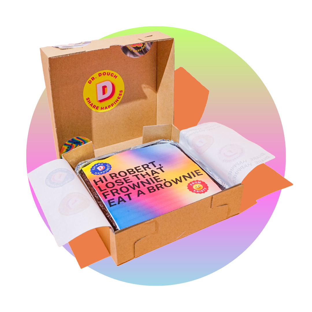 Brownies Giant 1kg Dr.Dough Brownie Delivered Across Sydney 7 Days