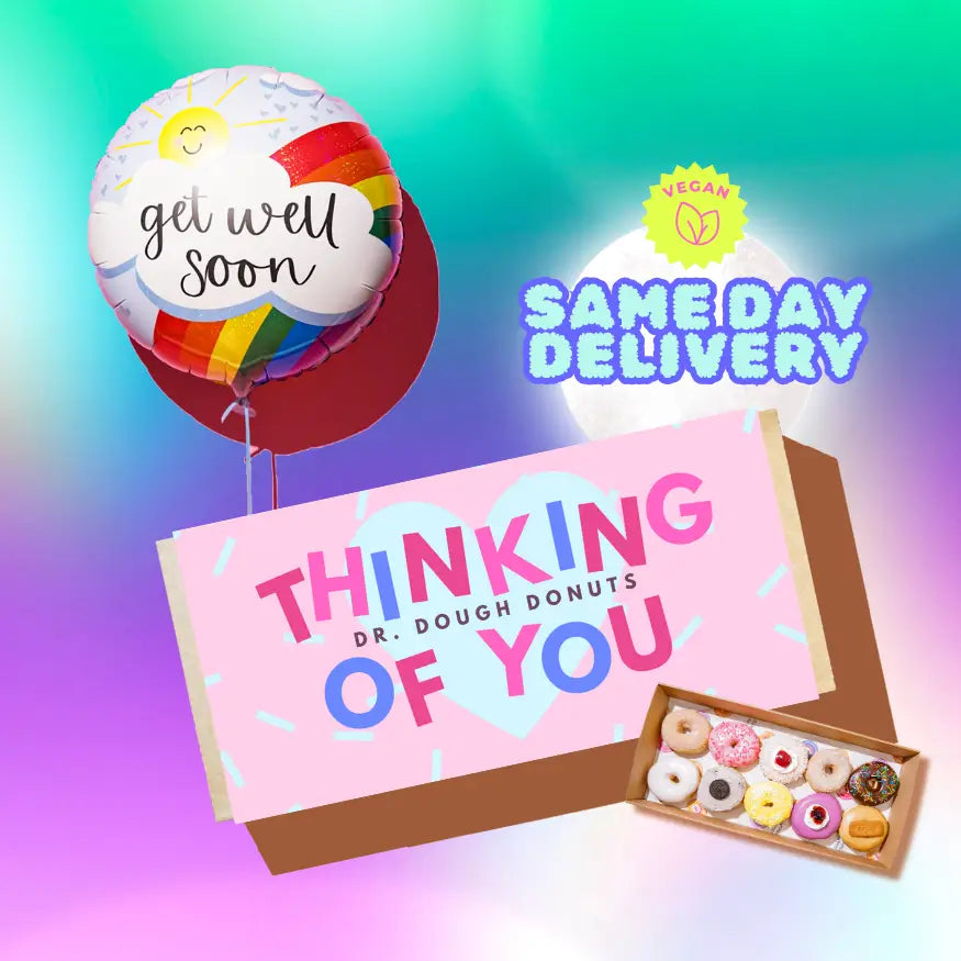 Get Well Soon Vegan Donut Gift Box Delivered Across Sydney Including