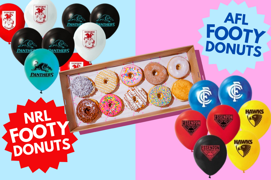 NRL AND AFL DONUTS AND GIFTS DELIVERED