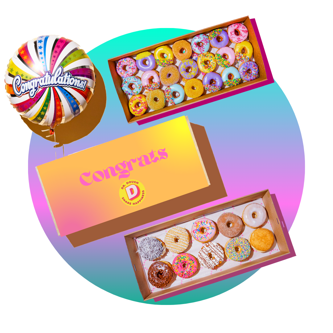 CONGRATULATIONS Donut Gift Boxes Delivered Across Sydney Dr. Dough