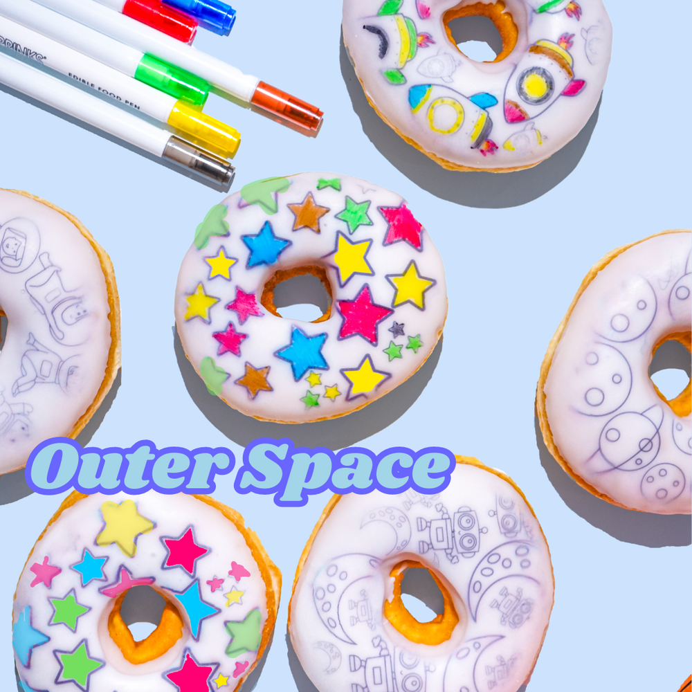 Colour Me In Donuts - Colouring In Donuts