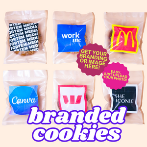 Cookies With Custom Branded Packaging (10 Cookies)