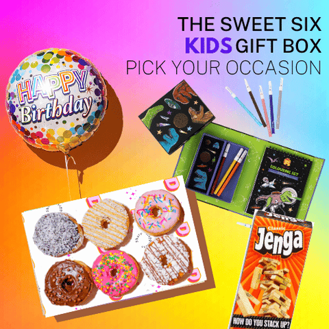 The Sweet Six KIDS Donut Gift Box - SAME DAY DELIVERY