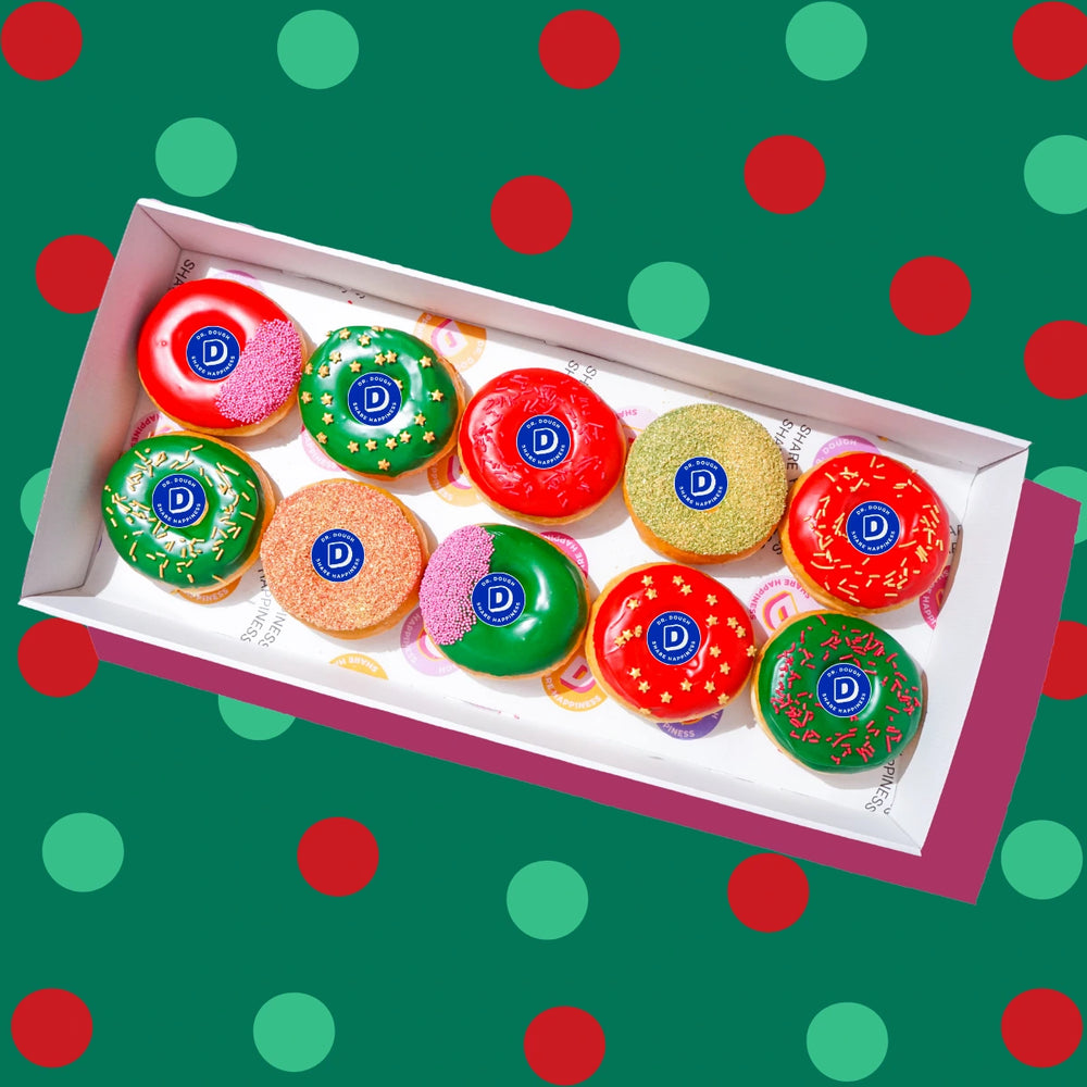 Happy Holidays Personalised Donut Box