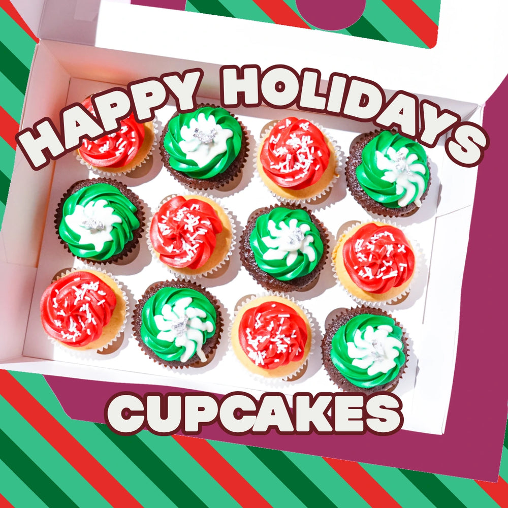 Happy Holidays Cupcakes