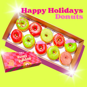 Happy Holidays Donut Box