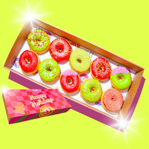 Happy Holidays Donut Box