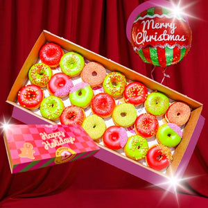 Happy Holidays Mini Donuts Gift Box