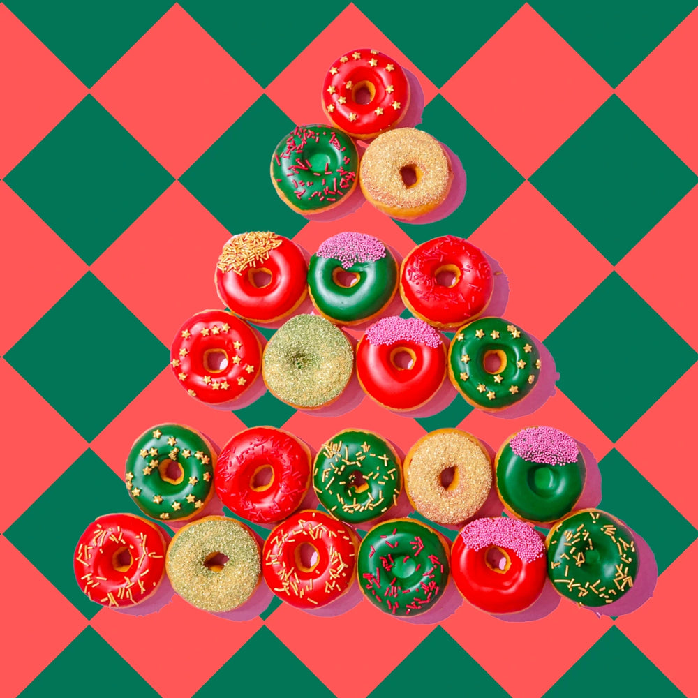 Happy Holidays Mini Donut Box