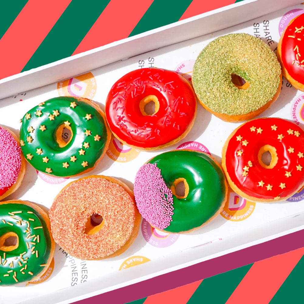 Happy Holidays Donut Box