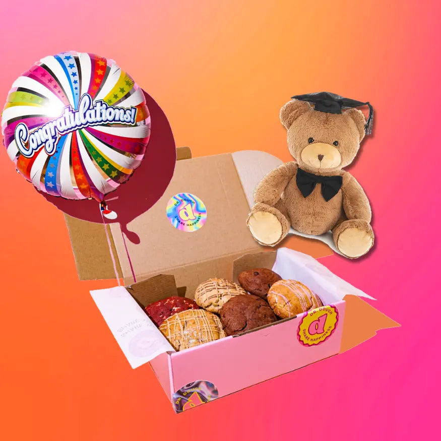 Graduation Chunky Cookies Gift Box With Bear