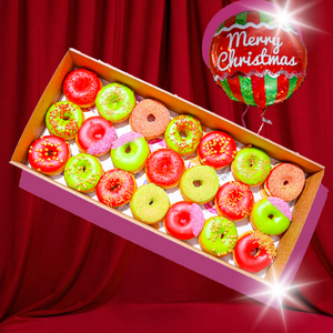 Happy Holidays Mini Donuts Gift Box