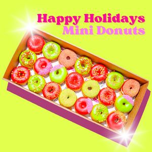 Happy Holidays Mini Donut Box