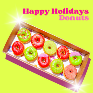 Happy Holidays Donut Box