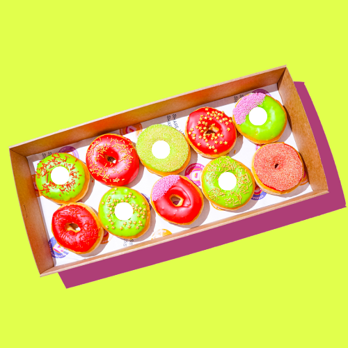 Happy Holidays Personalised Donut Box