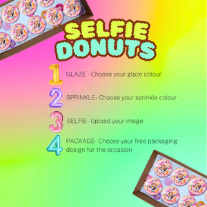 Selfie Donuts - Pick Your Colour, Sprinkle & Selfie!