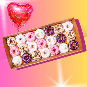 Valentine's Day Mini Donuts Gift Box