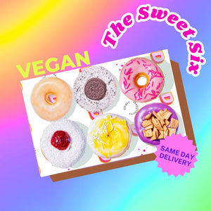 The Sweet VEGAN Six - Vegan Donut Box