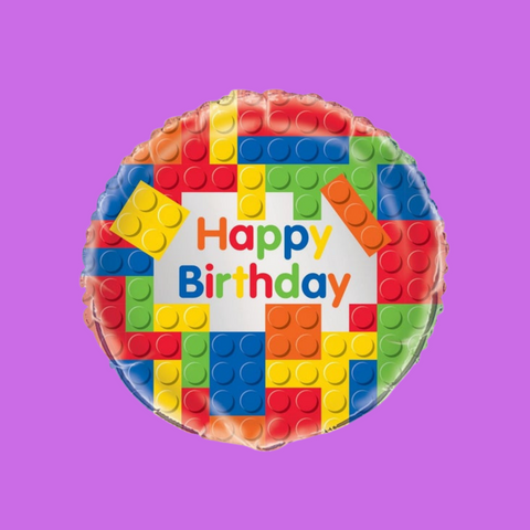 'Lego' Happy Birthday Balloon